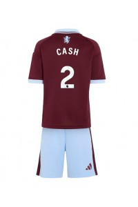 Aston Villa Matty Cash #2 Jalkapallovaatteet Lasten Kotipeliasu 2026-27 Lyhythihainen (+ Lyhyet housut)